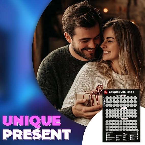 QENWKXZ 100 Dates Scratch off Bucket List Poster, Scratching Poster for Adventure Couple, Date Night Ideas, Gifts for Couples,Scratch Off Date Night Ideas, Valentine's Day Scratch-off Poster (Black)