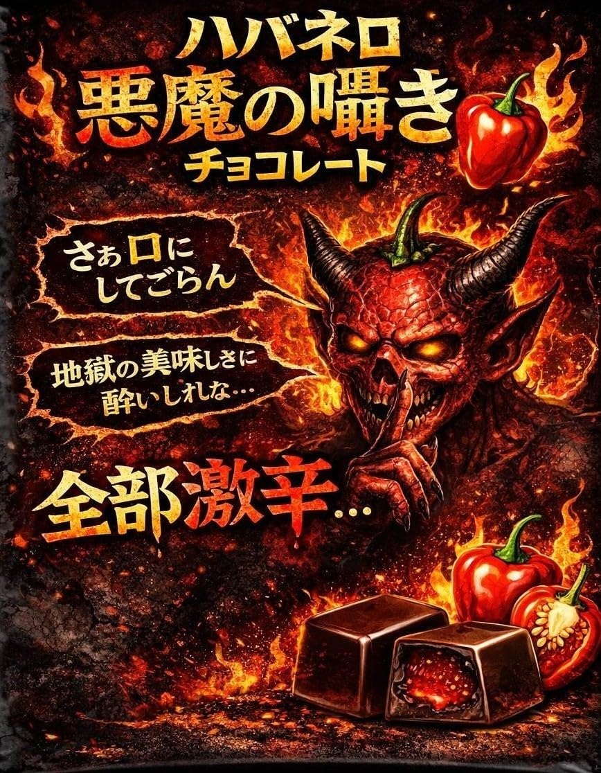Amazon | ハバネロ悪魔のささやきチョコレート（スパイシーチョコ