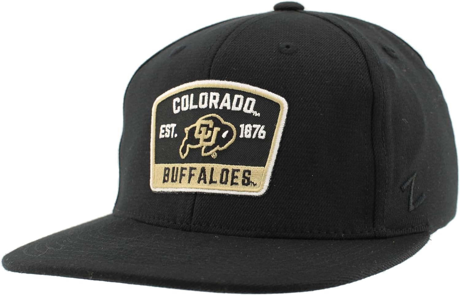 Colorado Buffaloes NCAA Officially Licensed Fitted Hat M15Z Switchback Black, Large
