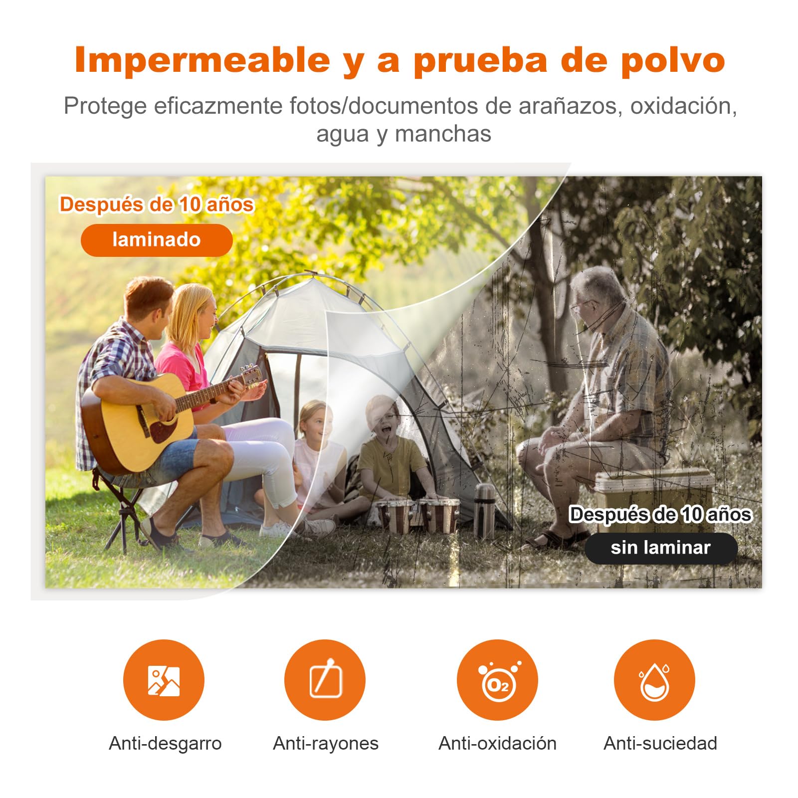 Bonsaii Plastificadora A4, Función ABS, Apto para Documentos A4, Oficina y Hogar, 80-100 Micrones, Incluye 10 Hojas de Laminado a4, L421-A