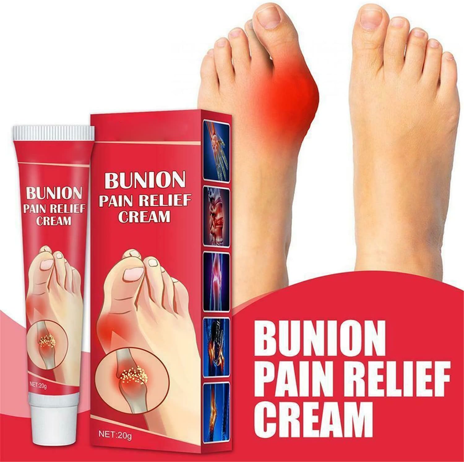 Bunion Toe Stiffness Relief Cream,Toe Gout Pain Relief