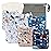 babygoal Reusable Cloth Diapers 6 Pack+6pcs Rayon from Bamboo Inserts+Wet Bag, One Size Adjustable Washable Pocket Nappy Covers for Baby Boys and Girls 6FB36