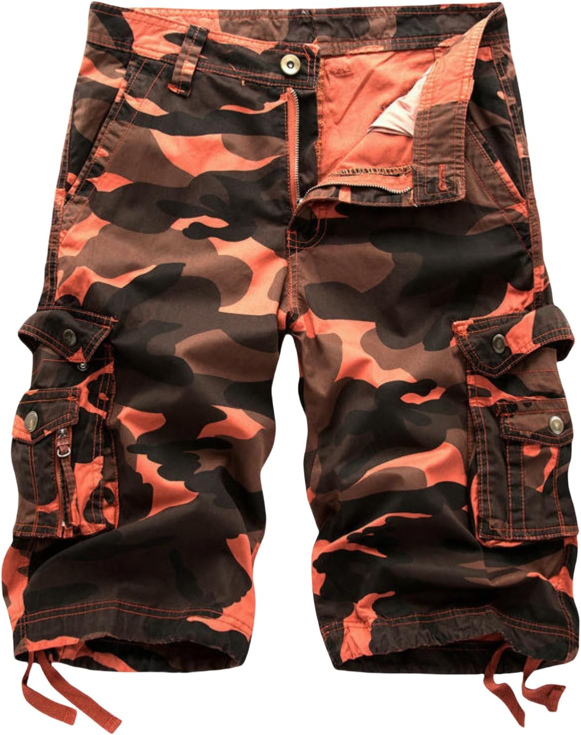 Men's Loose Camo Multi-Pocket Casual Mid-Length Workwear 5-Point Shorts