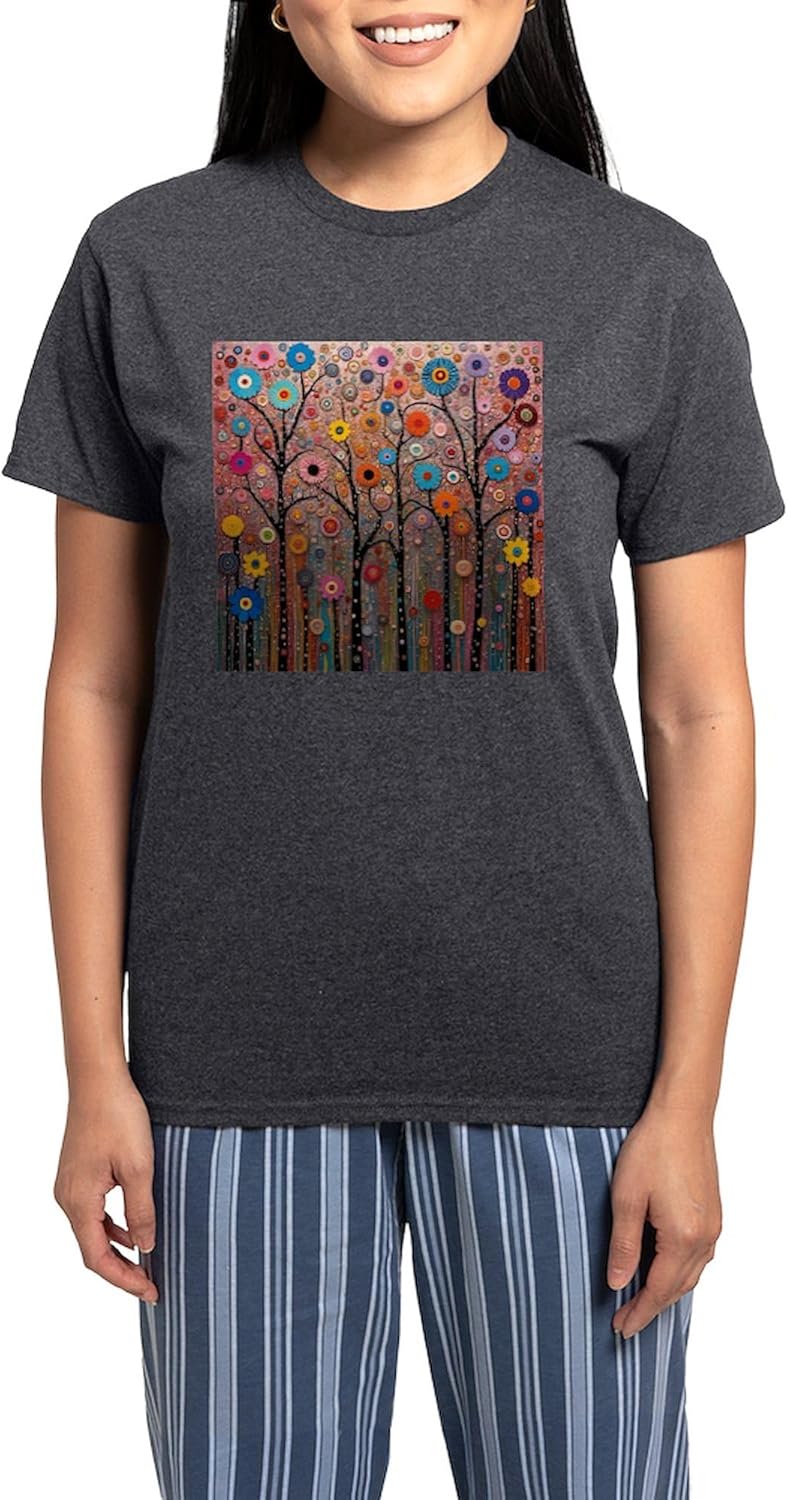 CafePress Spring Flowers Women's Charcoal Novelty Pajama Set