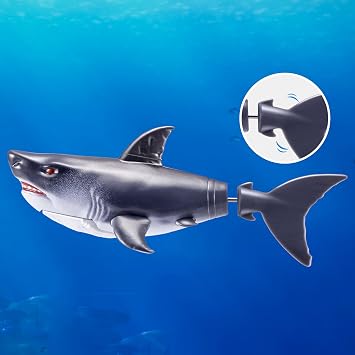 Robo Alive Water Activated Shark 2 Pack (Grey) by ZURU Realistic Swimming Robotic Bath Toy for Kids, Tweens & Teens, Water-Activated Pet Shark for Play & Pranks, 3+