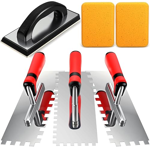 Leinuosen 6 Pcs Tile Tools Set, Tile Trowel Concrete Tool