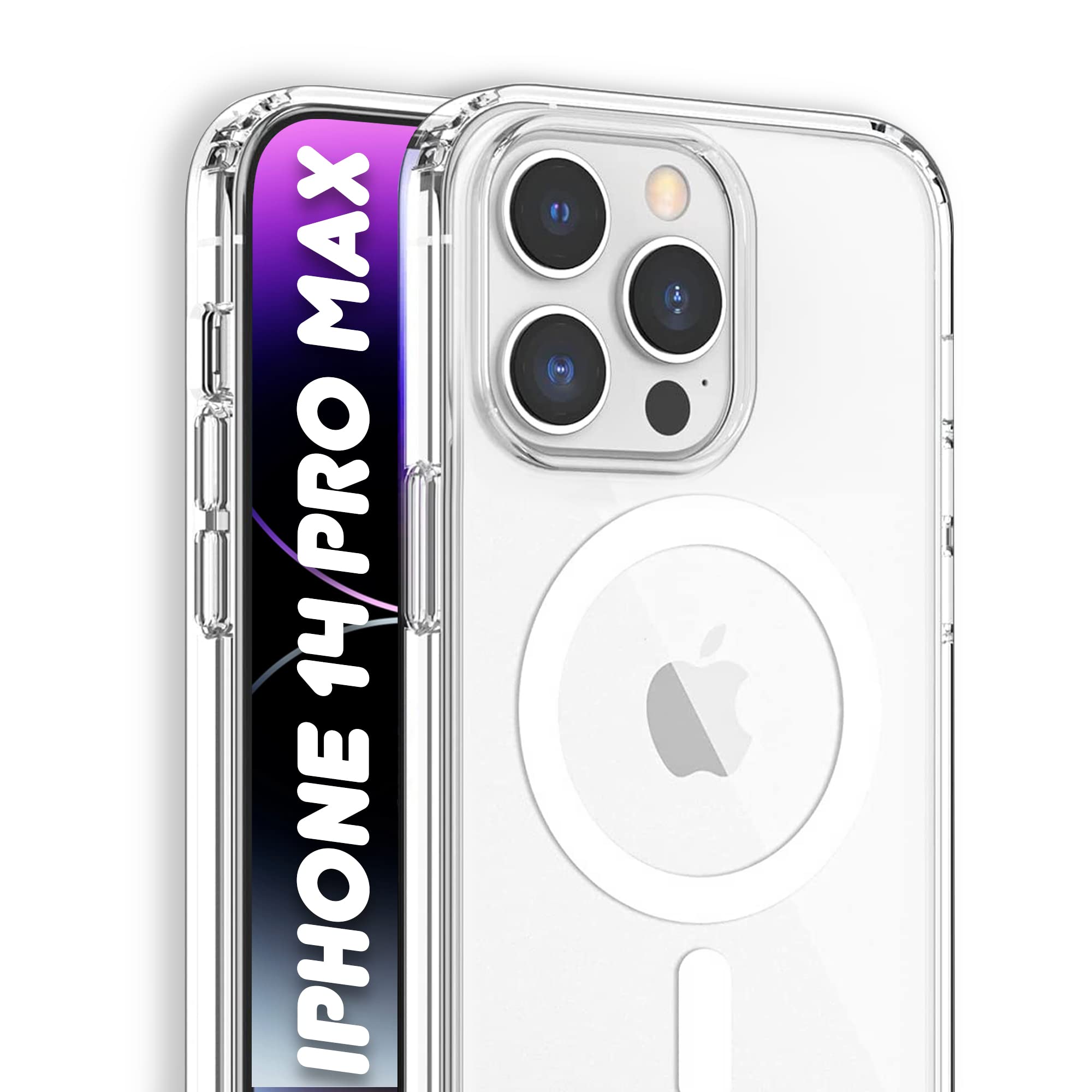 Fantastica custodia magnetica trasparente per iPhone 14 Pro
