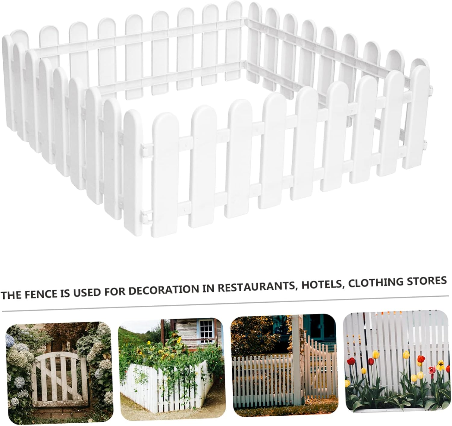 8pcs DIY Decorative Fence for Garden Edging Chic Outdoor Border for Restaurants and Flower Shops Easy Installation Durable Design Long High