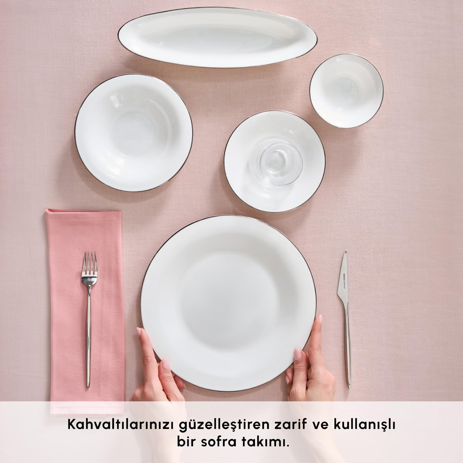 Karaca Fine Pearl New Fame Plt 26 szt. zestaw śniadaniowy Rnd