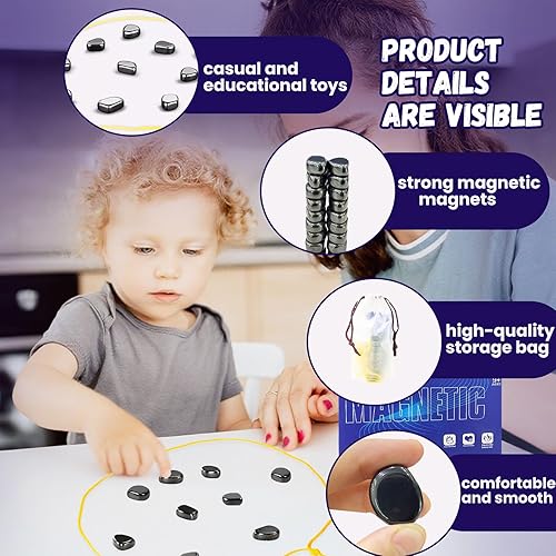 Miniatura 5 de Juguetes magnéticos de ajedrez, divertido juego de mesa, juego de mesa de estrategia para noche de juegos familiares, divertido ajedrez multijugador