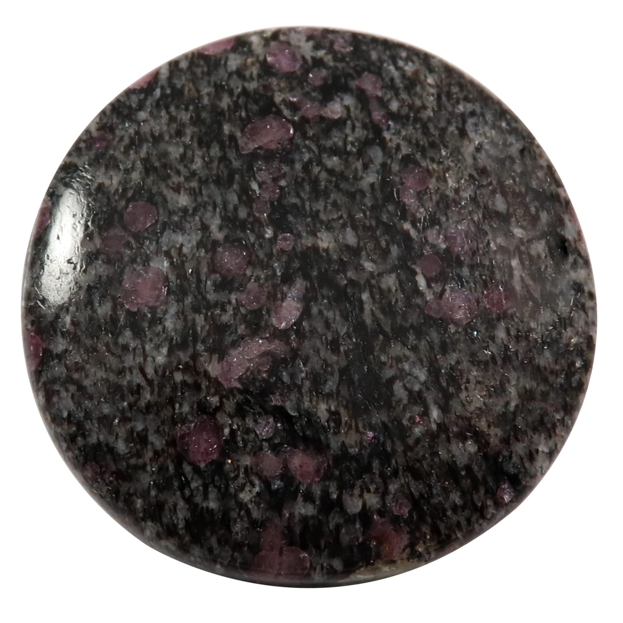 Ruby Fall Round Cabochon Natural Meditation Healing Gemstone 55.4cts QL79-image-24