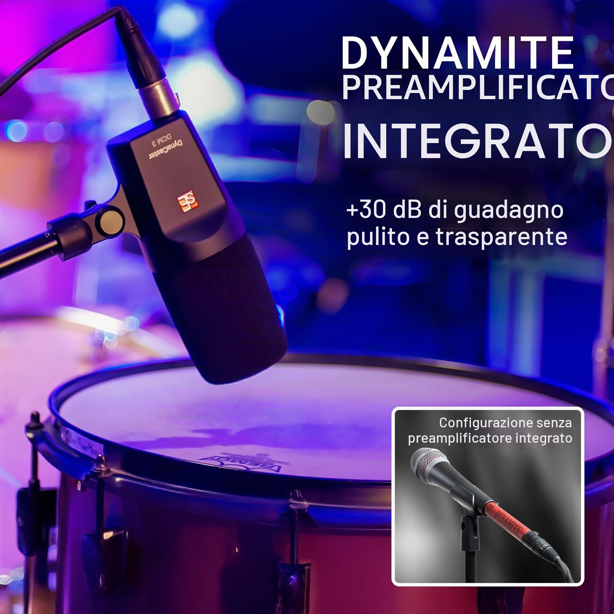 SE Electronics DCM6 Dynacaster DCM 6 Broadcast Microfono, Nero