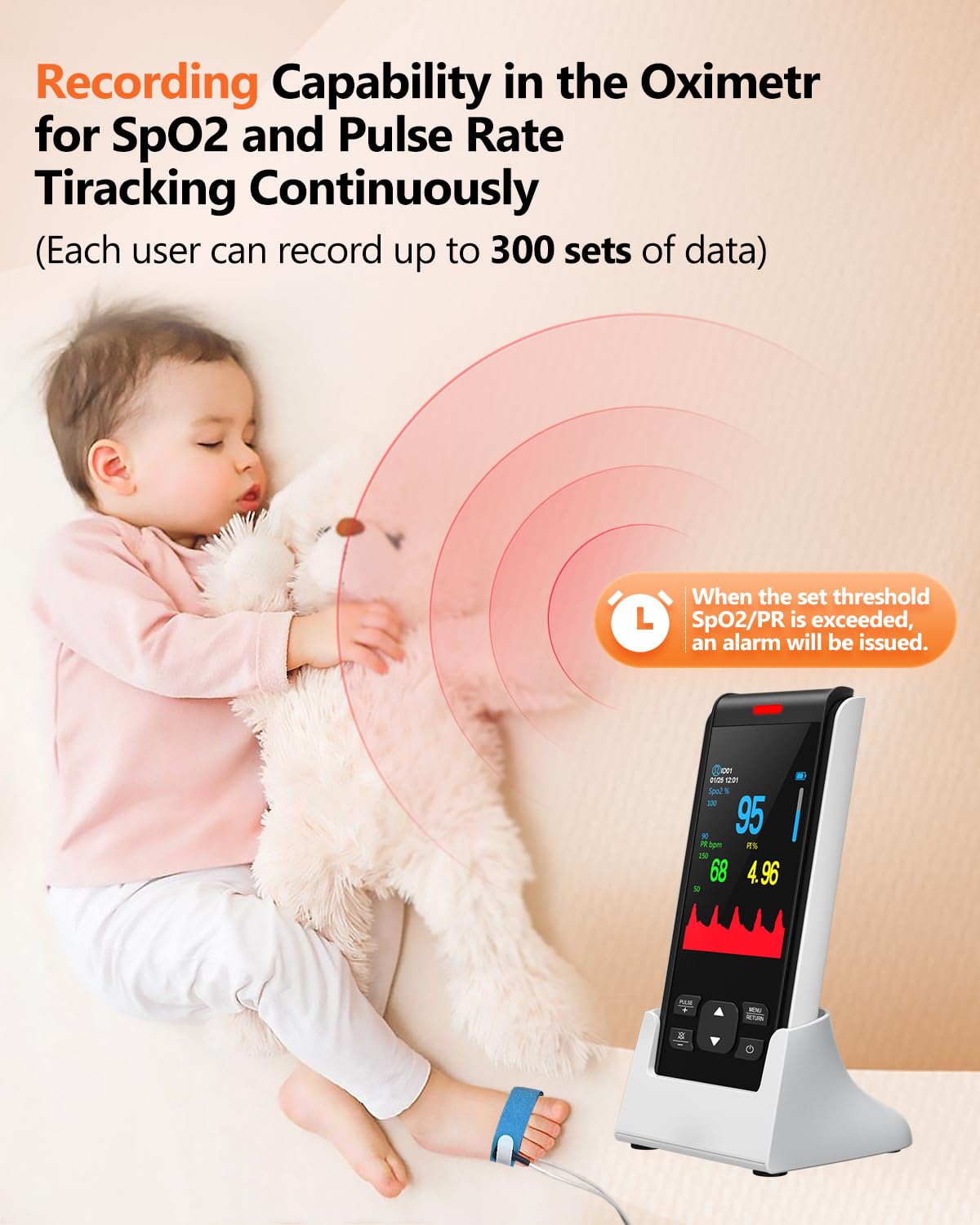 HealthTree Ossimetro Portatile per Bambini