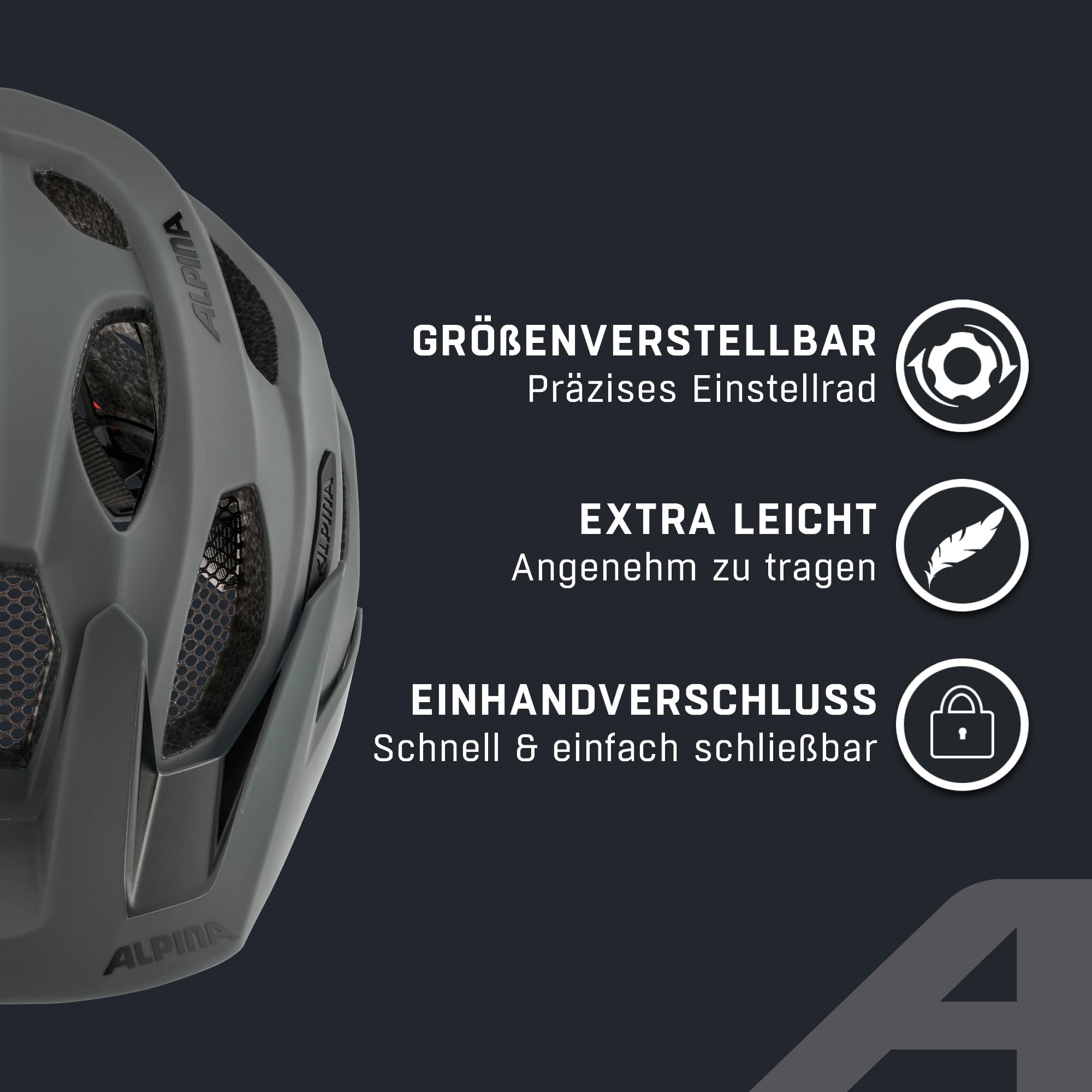 ALPINA Carapax 2.0 - Leichter, Stabiler & Komfortabler Fahrradhelm, mit Fliegennetz & Antibakteriellen Polstern, Für Erwachsene