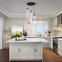 Vista 10 de Kitchen Island Lighting Modern Light Fixture Kitchen Island Pendant Light Dimmable LED Chrome Mini Pendant Lighting Dinning Room Living Room Chrome