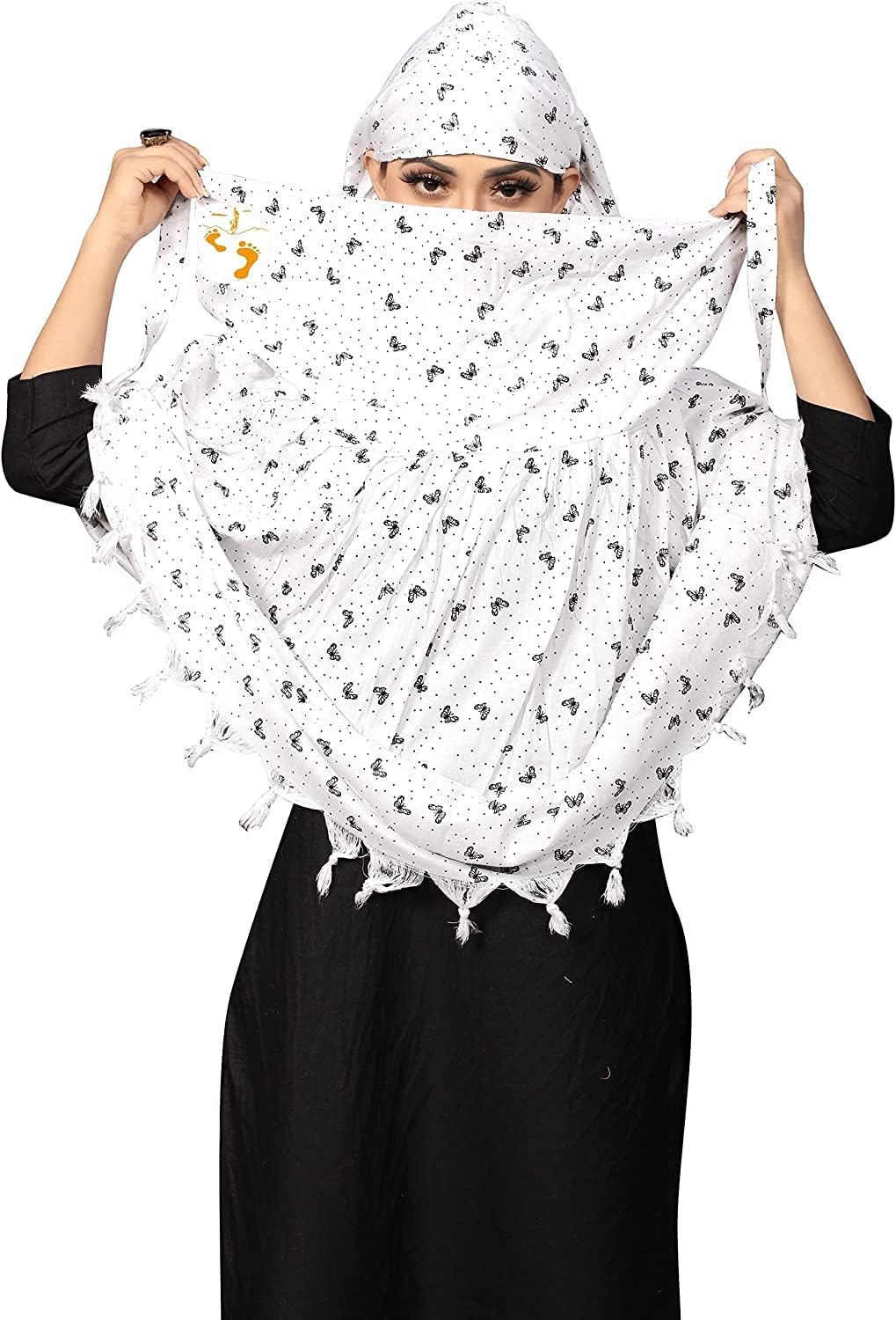 Cotton 2 in 1 Long Scarf Mask with Dupatta Usable for vehicle Driving and UV Sun Protection Clothing | Universal Size | For Girl & Women | Mix pattern-image-22