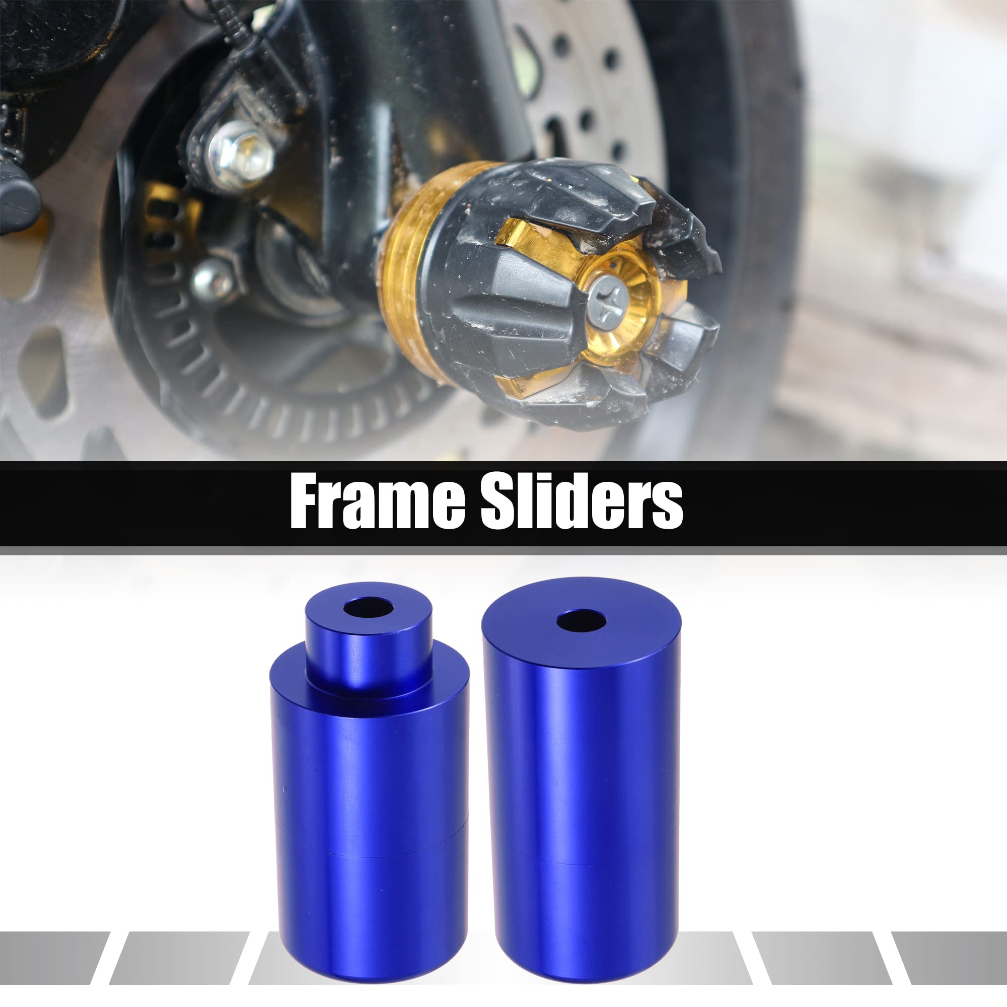 Blue Frame Sliders Crash Protectors For Suzuki GSX-R 600 & 750 (2006-2009) – 1 Set