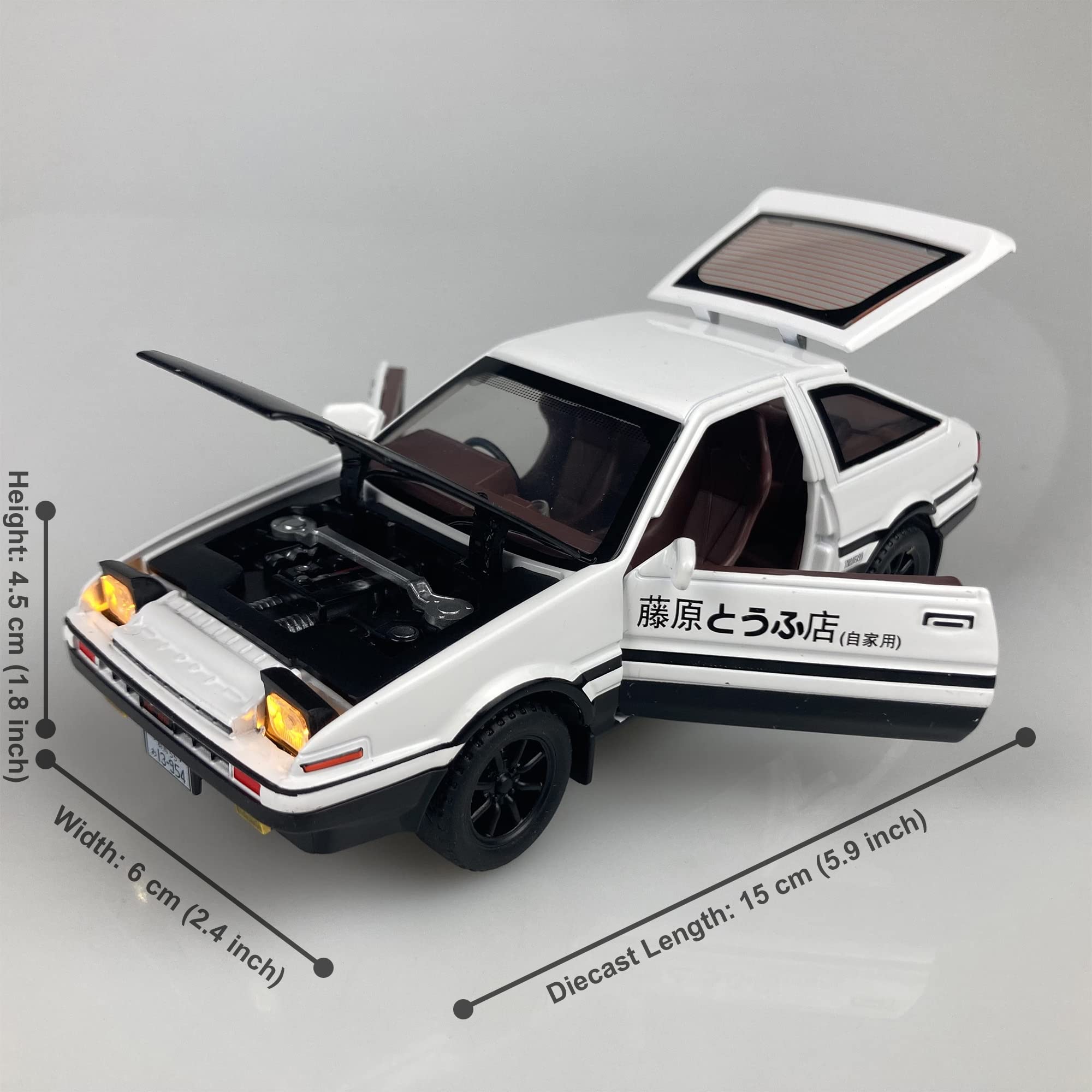 Amazon.com : MiniAuto 1:28 Scale Initial D Fujiwara Takumi Tofu