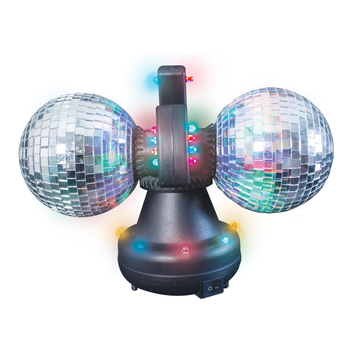 Global Gizmos Lumière Party Avec 2 Boules Disco De Lumières LED, 10 Cm