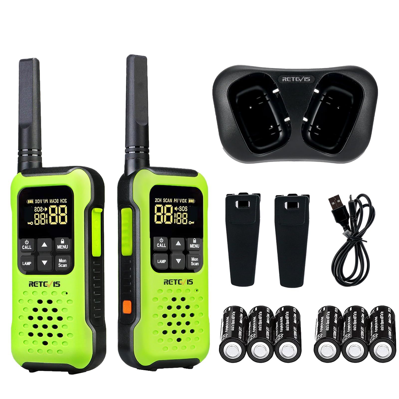 walkie talkie waterproof pmr446 16 canali sos