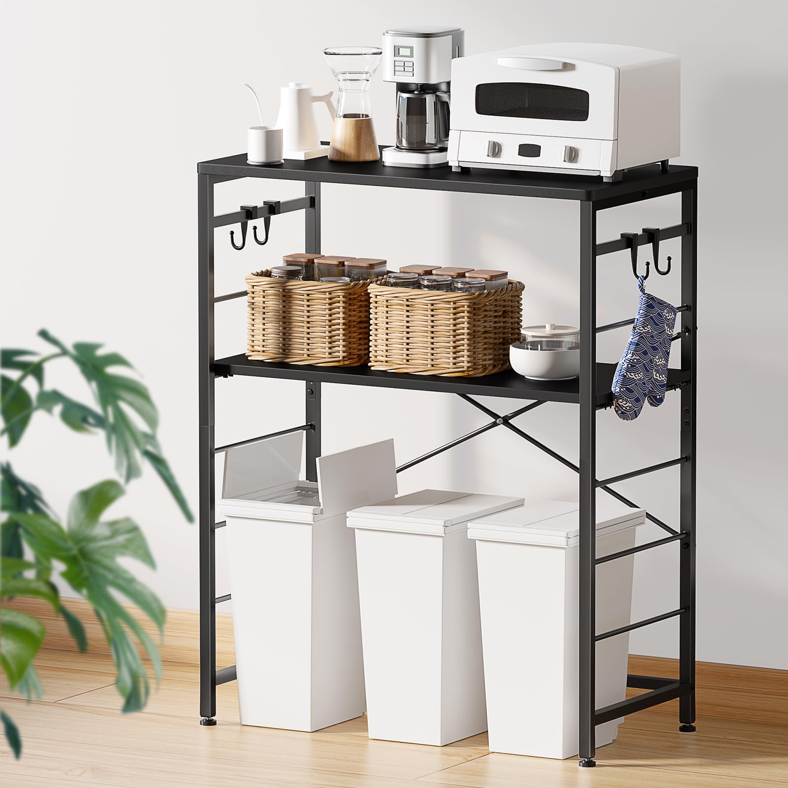 【W80×D40×H100cm】ゴミ箱上ラック キッチンラック 高さ５段調整 Amazon.co.jp: 【W80×D40×H100cm】ゴミ箱上ラック キッチンラック 高さ