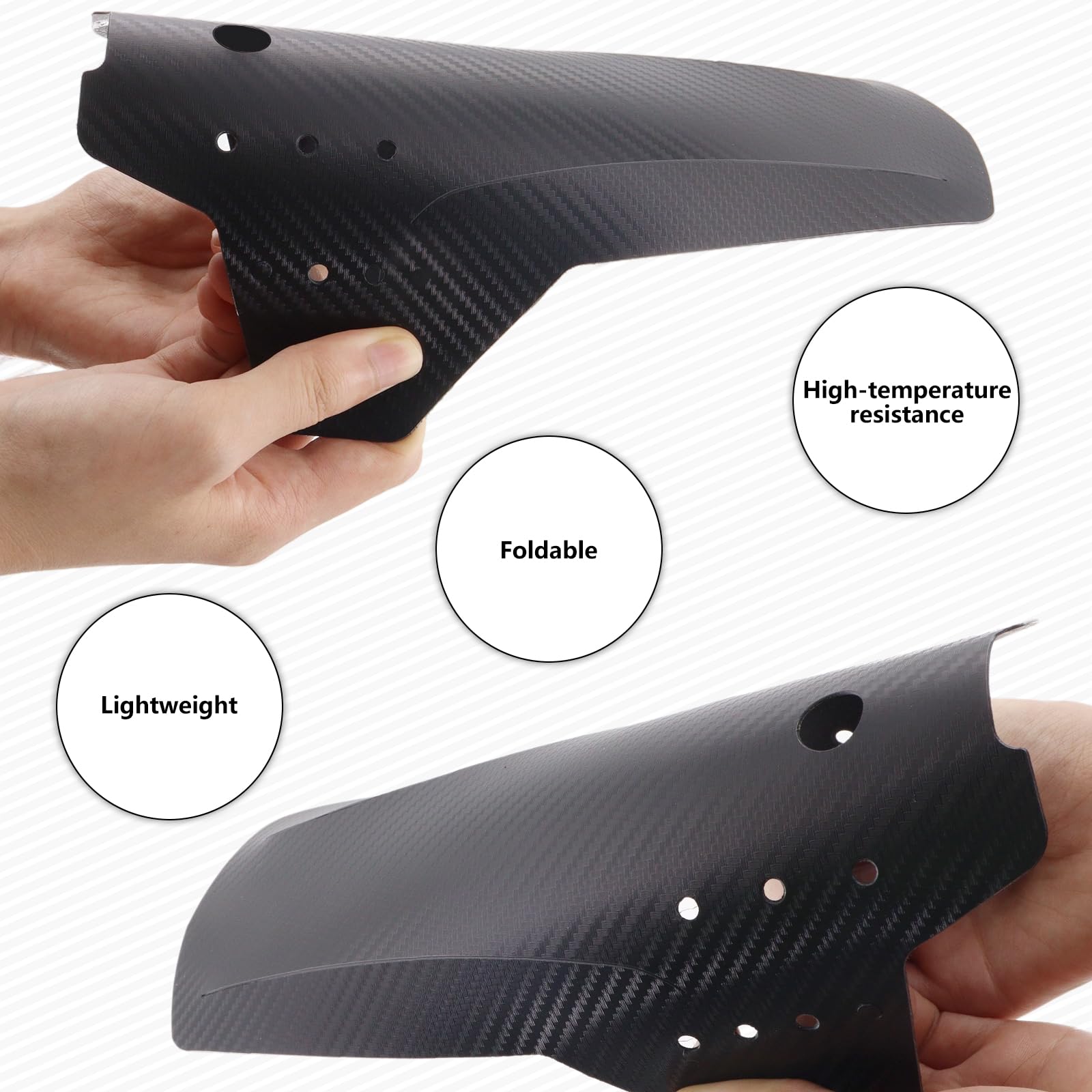GIAK Lot de 2 garde-boues pour VTT 26/27,5/29 avant et arrière compatibles