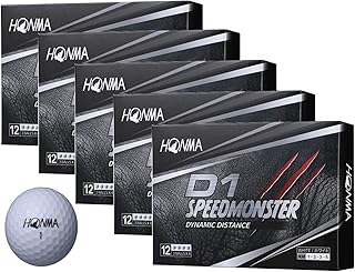 【 5ダース 】本間ゴルフ ホンマ HONMA D1 スピード モンスター Speed Monster ゴルフ ボール 5ダース 60個入り おまけ付