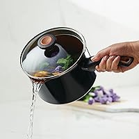 Vista 11 de Farberware Glide - Cacerola antiadherente con colador y tapa, 3 cuartos de galón, color negro