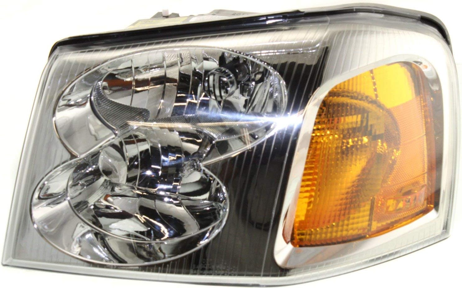 Evan Fischer Driver and Passenger Side Headlight for GMC Envoy 2002-2009 Halogen With bulbs Replaces # 15866071, 15866070