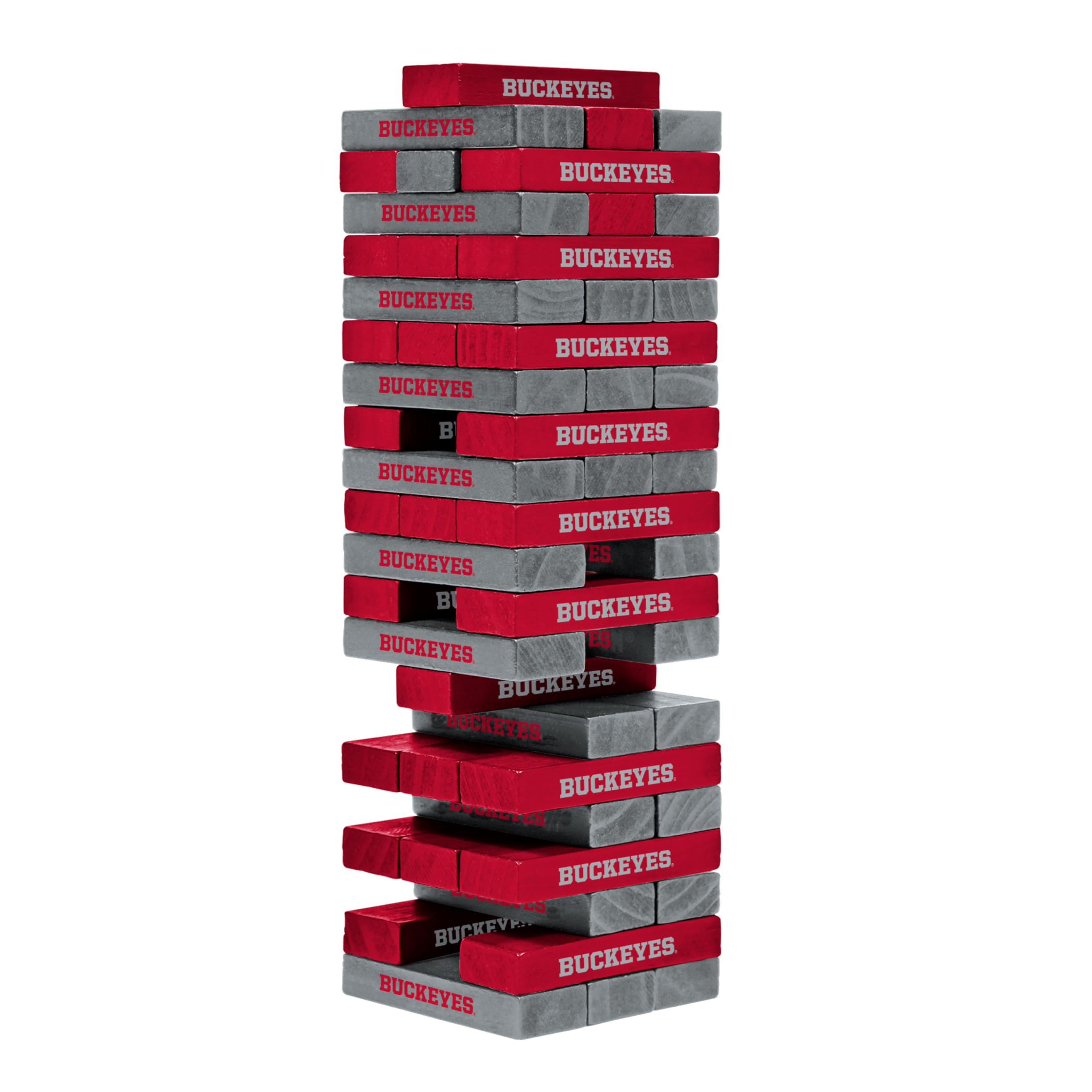 Wild Sports NCAA Pro Football Tabletop Stackers Block Game for College Football Fan, Dorm Game, Tailgate