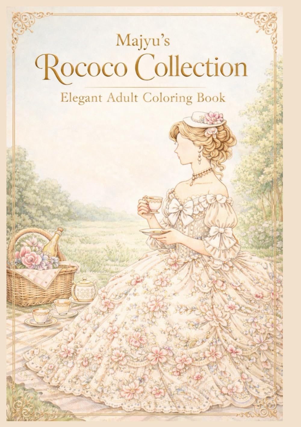 Rococo Elegance: An Advanced Coloring Experience (Majyu’s Rococo Collection)