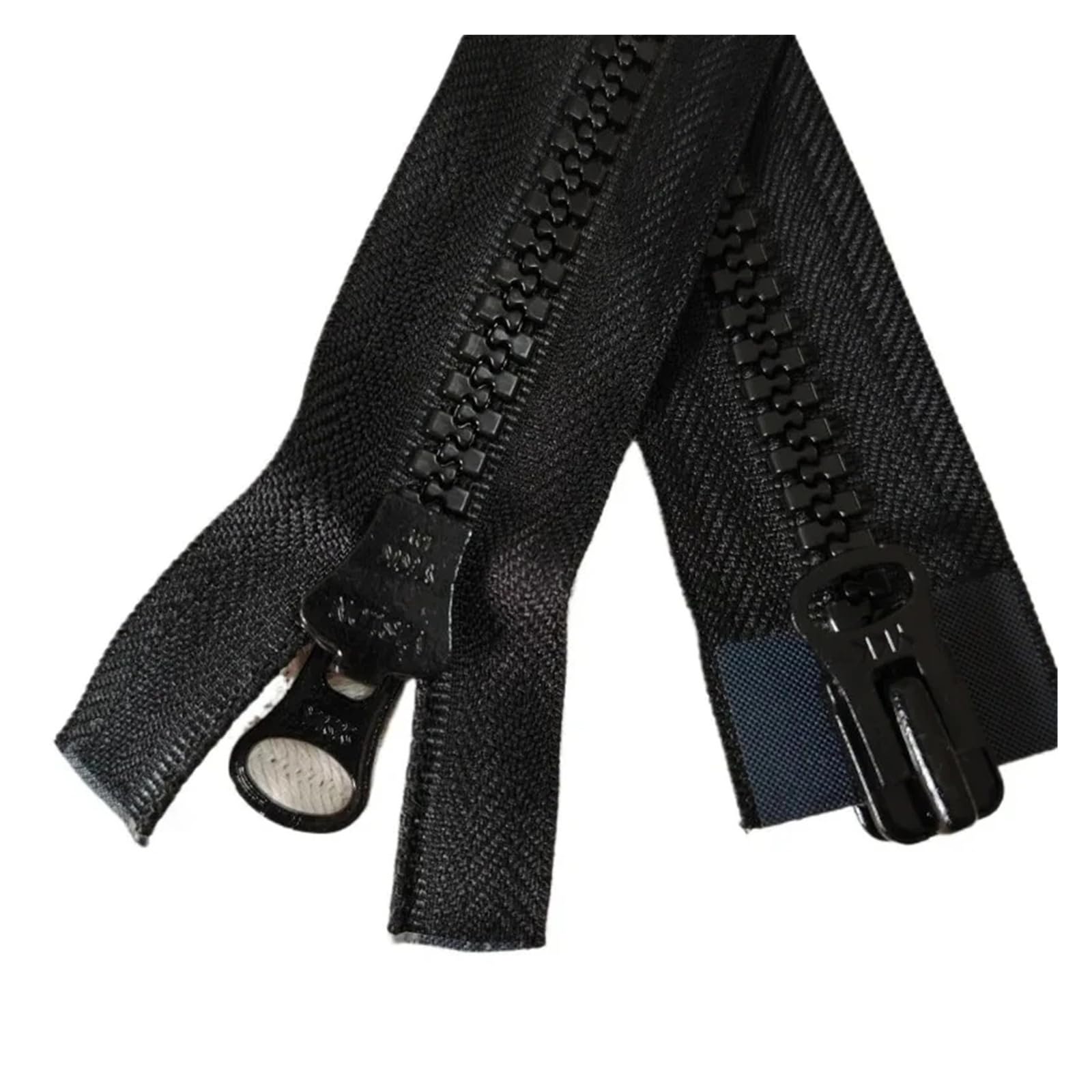 Fermeture éClair MéTallique Veste en duvet d'oie épais avec fermeture éclair surdimensionnée, 5 pièces, 10#70 à 100cm, VS 2 voies, Double ouverture(Colorful,About 75cm)