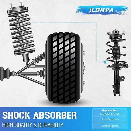 Miniatura 6 de Resorte helicoidal de los puntales delanteros para Kia Forte/Forte Koup 2010 2011 2012 2013 Only FWD, 2012-2013 Kia Forte5 ONLY FWD, montaje de