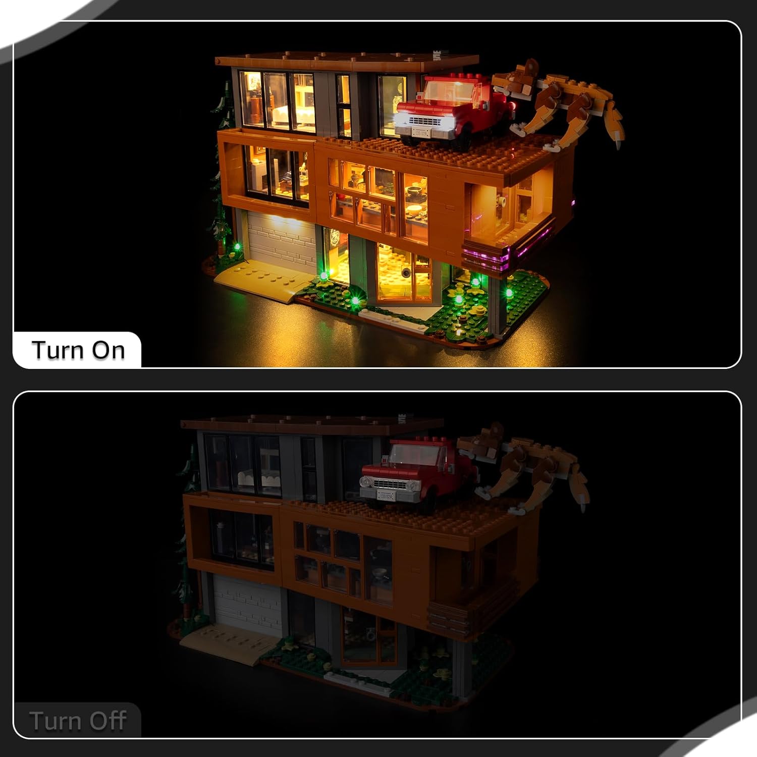 Nitemode LED Light Kit Compatible with Lego Twilight The Cullen House 21354, Upgraded Brightness Adjustable Lighting Accessories(JUST Lights)
