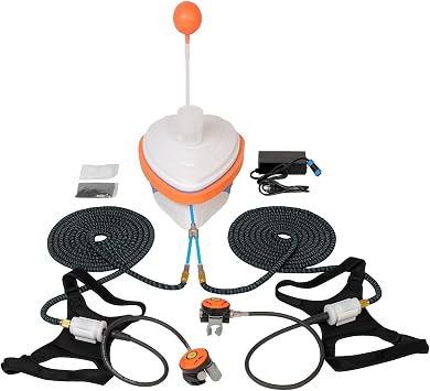 Tankless Scuba Diving System for 2 Divers with 18m Hose and Breathing Regulator Portable Underwater Ventilator Dive Equipment for Recreational Diving and Fishing 5 6 Hours Runtime