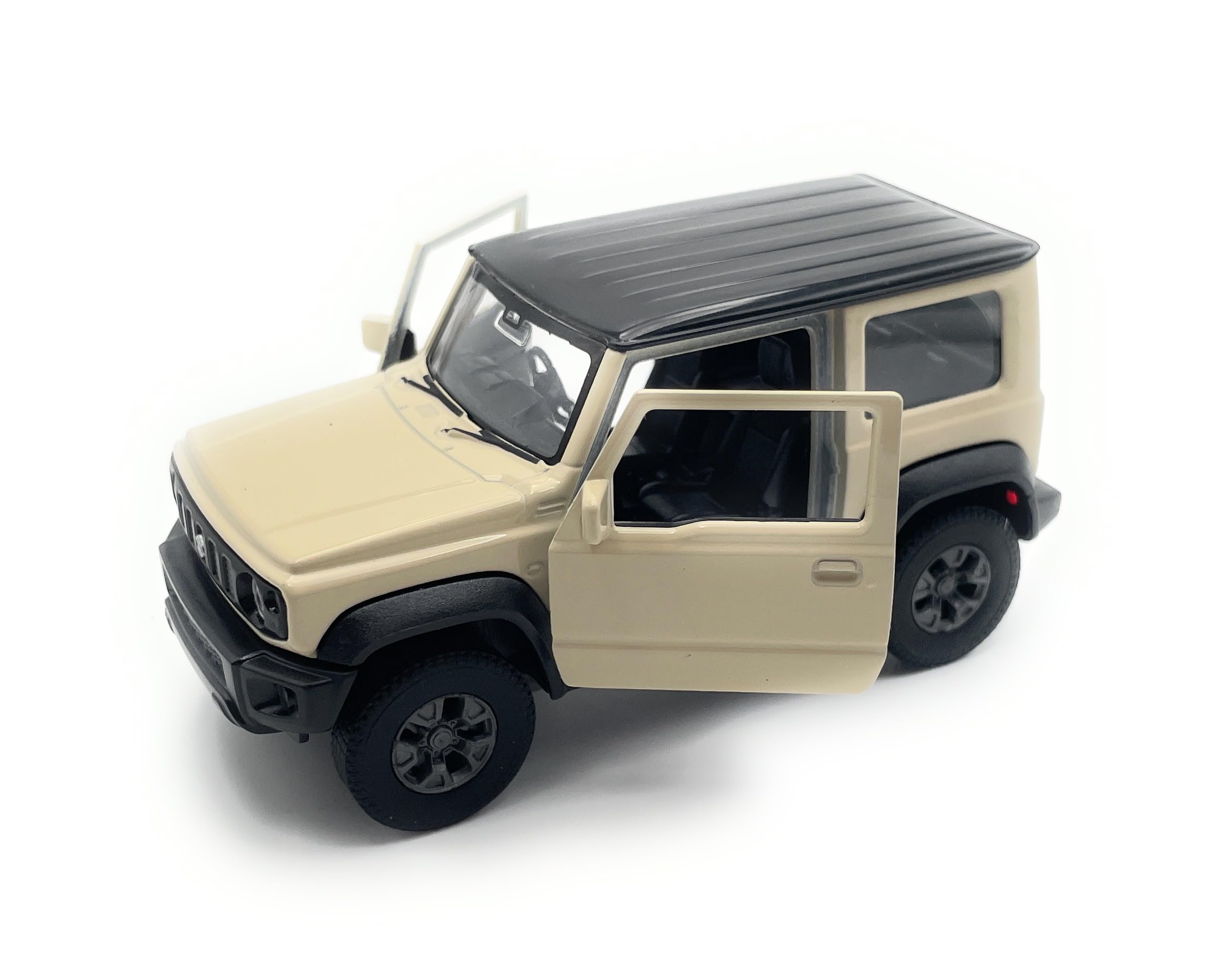 Toi-Toys Welly Model Car Suzuki Jimny SUV Truck Vintage Vehicle Miniature Car Scale 1:39 / L 12cm Beige