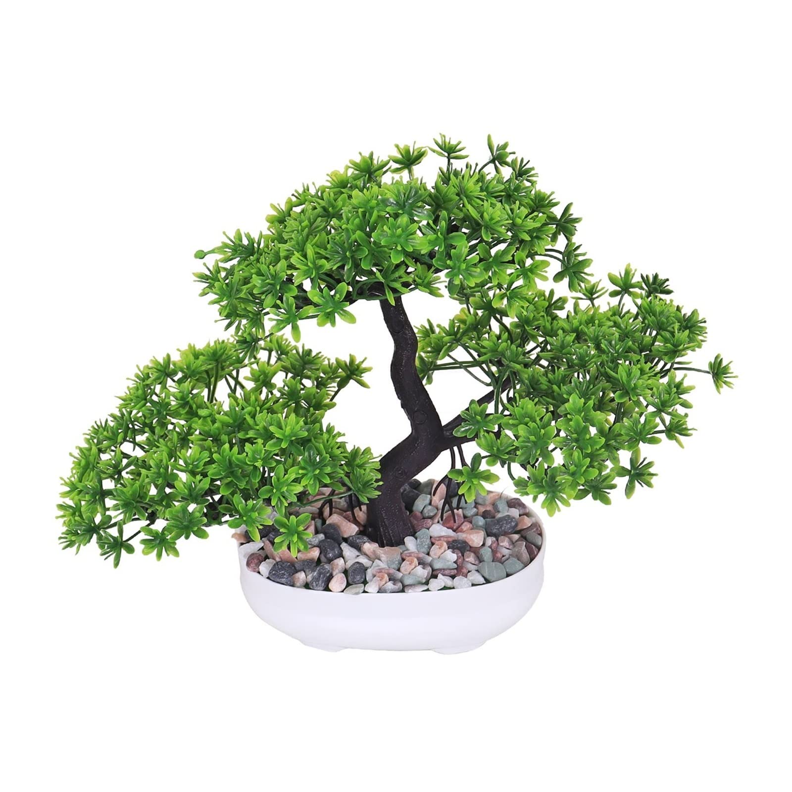Arbre artificiel sans entretien pour décorer un bureau sombre