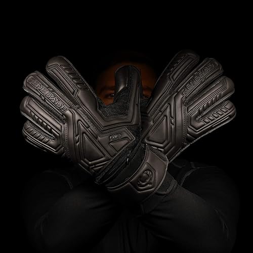 Miniatura 4 de Guantes de portero Renegade GK Fury con protección antimicrobiana tallas 7-11 7 estilos nivel 4 Protectores de dedos Pro-Tek y Giga Grip giga agarre
