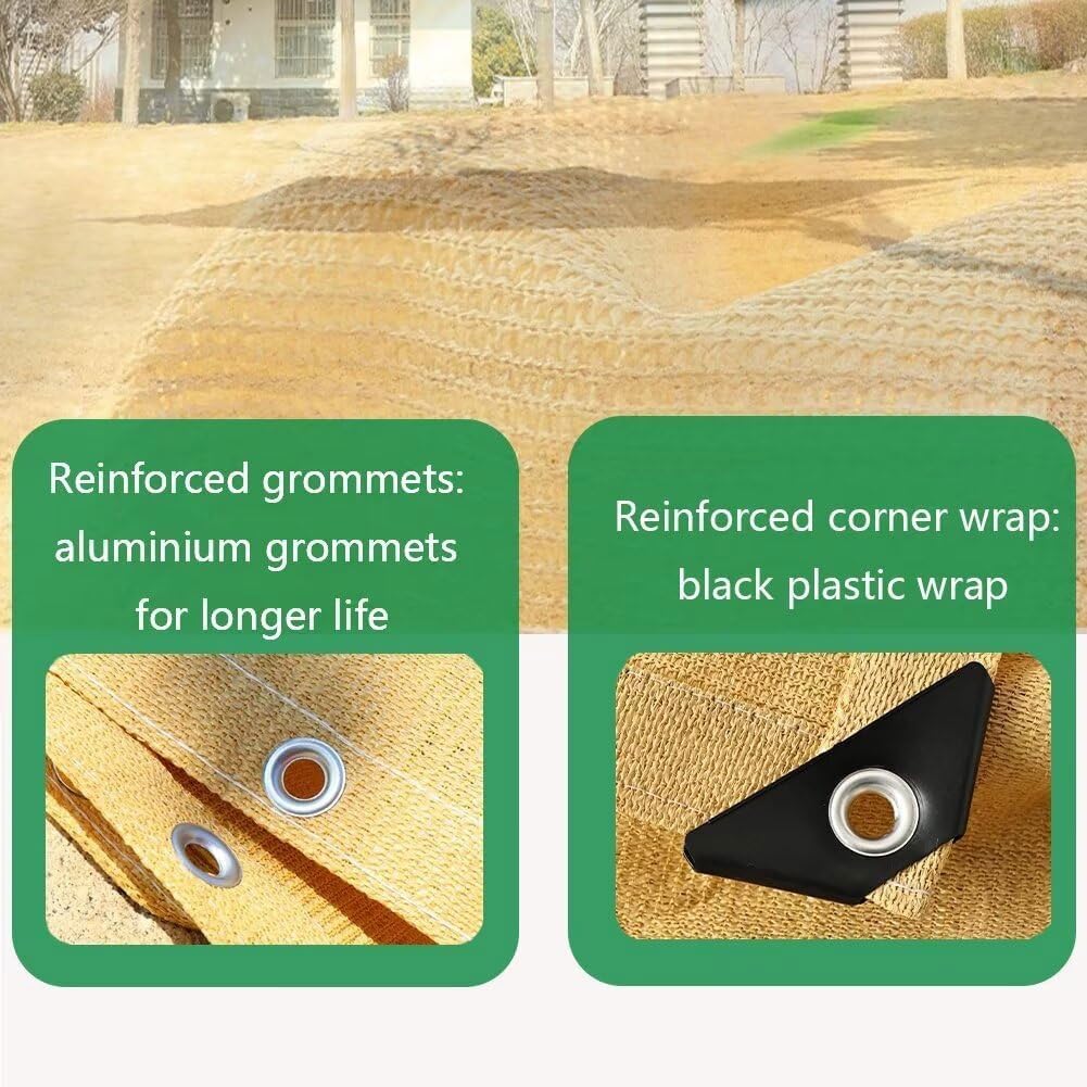 Shade Cloth Greenhouse Shading Net with Grommets,Black Netting Mesh Breathable Shade Cloth Sunshade Net Cover,for Garden, Pergola, Patio Plants, Greenhouse, Chicken Coop, Outdoor(2x4m)