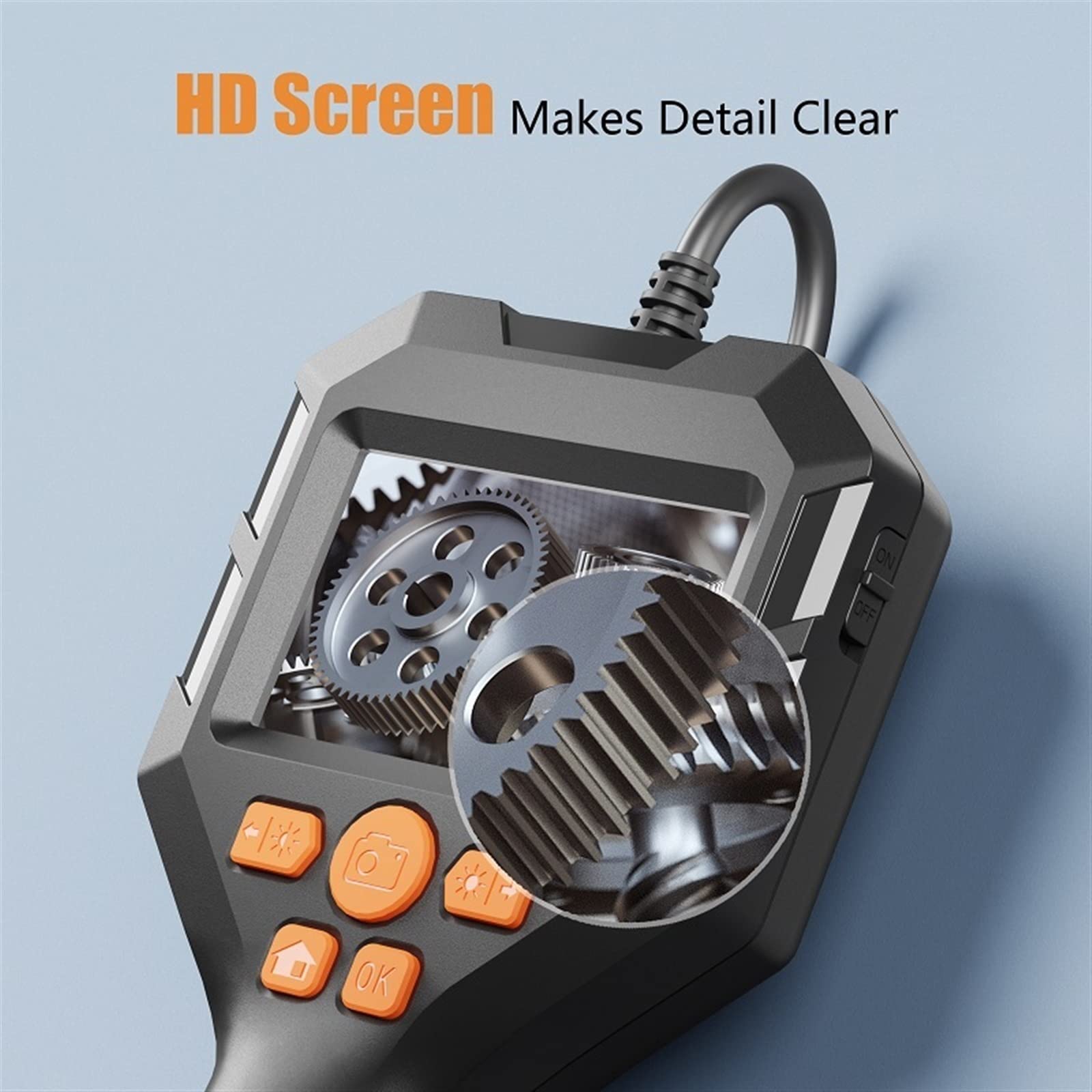 Inspection et analyse 2.8 ''écran IPS caméra endoscope portable sonde HD1080P Inspection de tuyau endoscope industriel prendre Photo enregistrement vidéo étanche (Size : 3.9mm-5M)