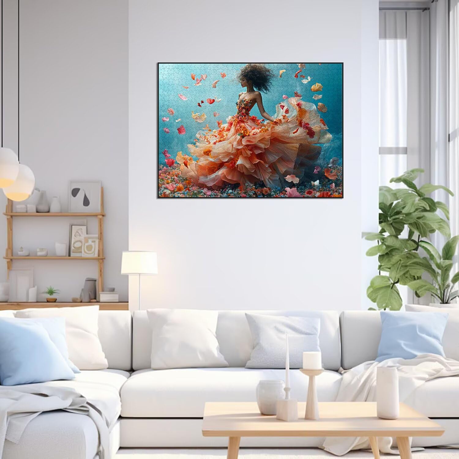 Puzzle 5000 Pezzi Donna. Puzzle Adulti, Gioco Educativo, n-665 | Jigsaw Puzzles Petali, Impossibile Difficile Sfida, Classici Gioco Familiare, Giochi Divertenti, Idee Regalo