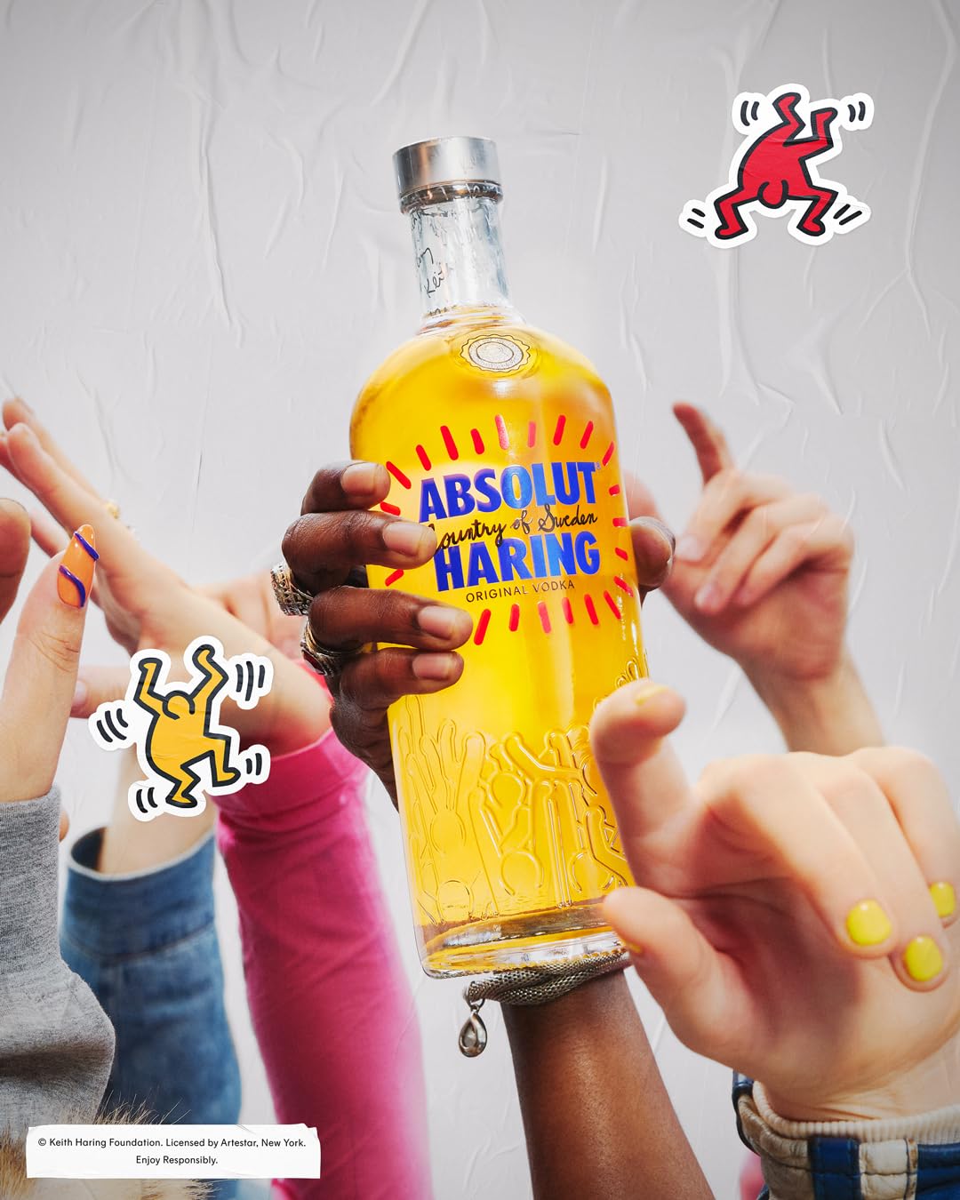 Absolut Haring Edición Limitada Vodka 700 ml