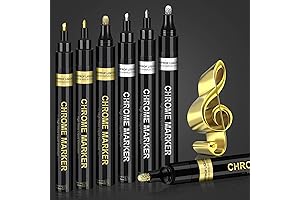 6Pcs Oil-Based Mirror Scratch Repair Markers