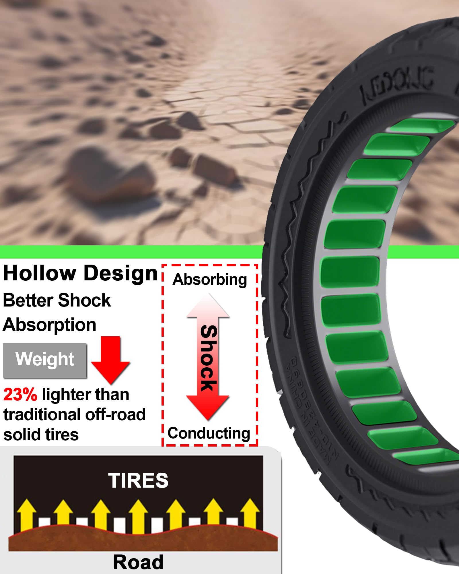 2 Pezzi Pneumatici 10x2,50 per Scooter, Potenzia il Tuo Scooter con Pneumatici Tubeless Fuoristrada 60/70-6,5, Ruota di Ricambio 10x2,5-6,5 per Segway Ninebot Max Serie G2/G30, ecc
