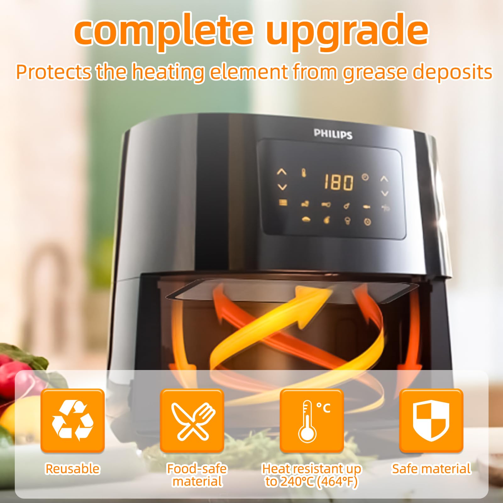 COSORI Accessori Friggitrice Ad Aria 5,5L, 6 Pezzi Accessori Airfryer Senza Bpa Supporto In Metallo Vassoio Per Uova Porta Spiedini Scatola Per 93526312