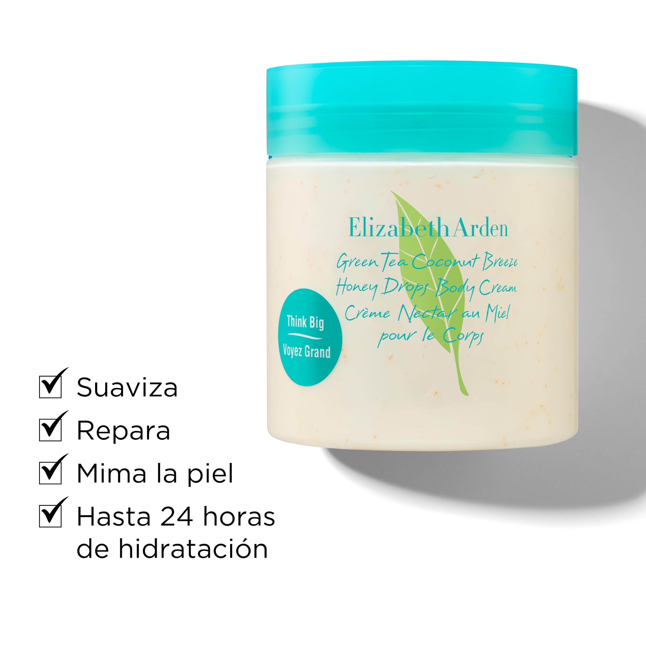 Elizabeth Arden - Green Tea Coconut Breeze Honey Drops, Crema Corporal Hidratante Fragancia de Coco 500 ml + Elizabeth Arden - Green Tea Coconut Breeze, Eau de Toilette 100 ml