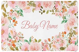 Flower Circle Personalized Crib Sheet: A Custom Touch for Sweet Slumbers