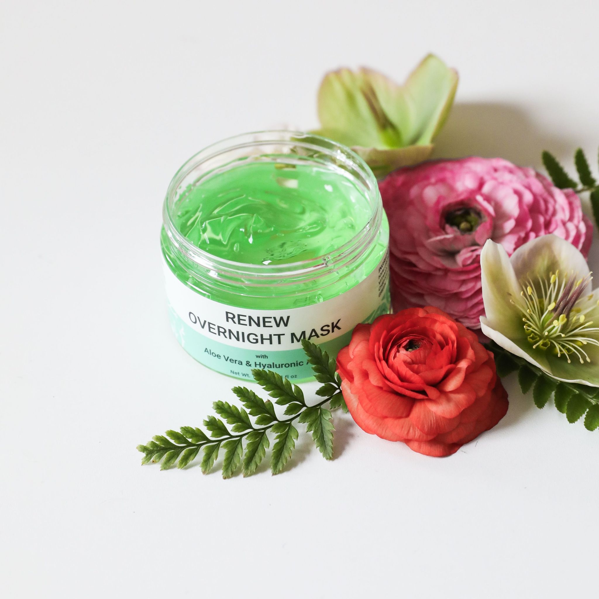 RENEW Nacht Maske Gesicht, Gesichtsmaske beauty- mit Aloe Vera und  Hyaluronsure - Formuliert in San Francisco, Poren, Feuchtigkeitsspendend :  Amazon.de: Kosmetik