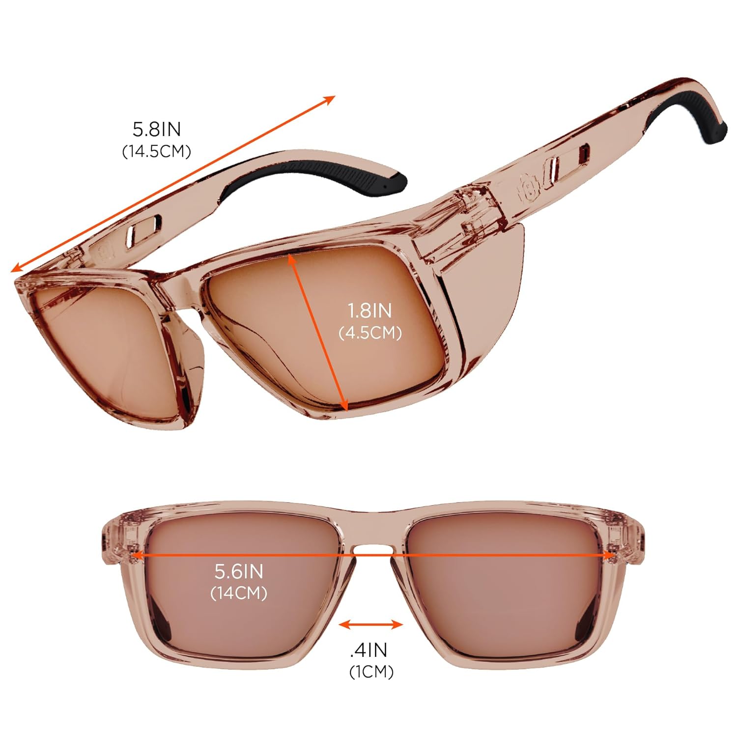 Ergodyne Skullerz SIXTEN Safety Glasses with Side Shields, Anti Fog + Anti Scratch, ANSI z87.1 with Protective Microfiber Eyewear Cleaning & Storage Bag - Image 6