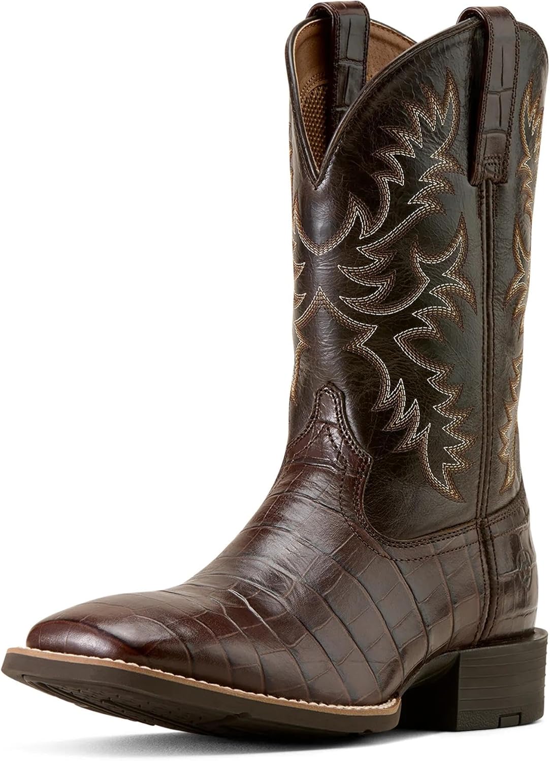 ARIAT mens Sport Latigo Wide Square Toe Cowboy Boot